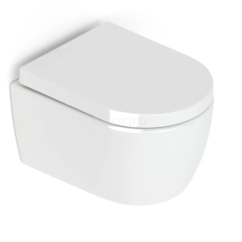 Hangtoilet Senza Easy Clean Wit Verkort Toilet 300.0383