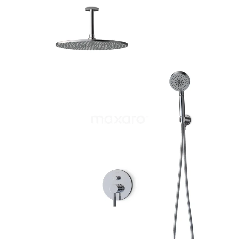 Radius Rain shower Built-in | Chrome 35 cm Rain shower Single lever BIC55-00383