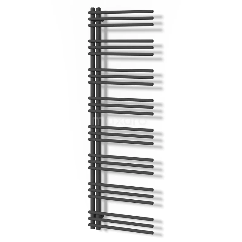 Oberon Handdoekradiator | 55x174 cm Donkergrijs 629 W att Staal Centrale verwarming DR13-0517RDN