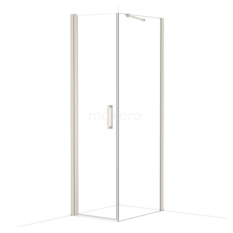 Diamond Douchecabine | 80x60 cm Rvs Helder glas Draaideur Rechthoek CDA10608210BR