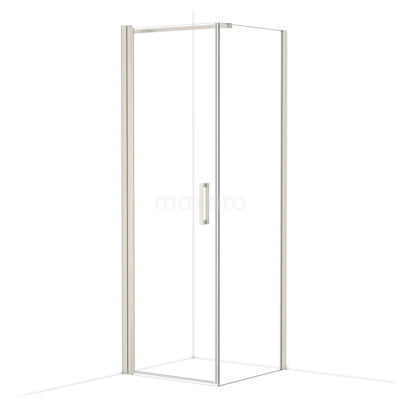 Diamond Shower enclosure | 70x70 cm Stainless steel Clear glass Pivot door Square CDA10707110BR