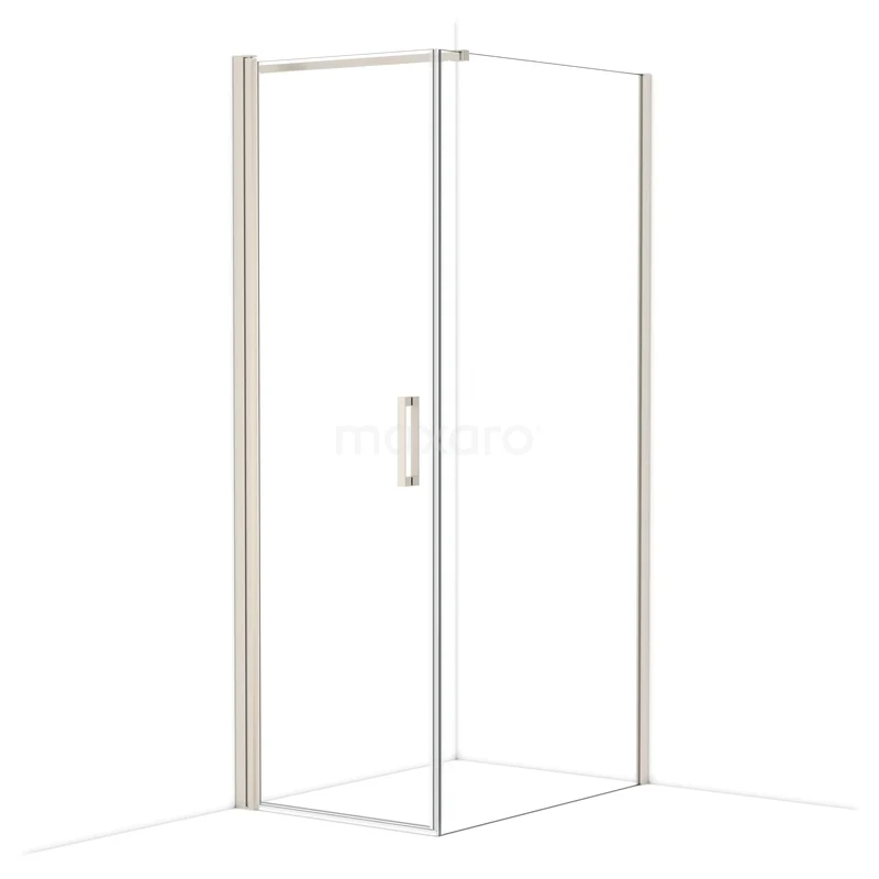 Diamond Shower enclosure | 100x70 cm Stainless steel Clear glass Pivot door Rectangle CDA10710110BR