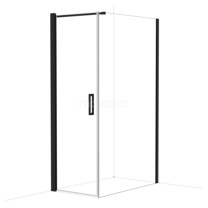 Diamond Douchecabine | 120x70 cm Mat zwart Helder glas Draaideur Rechthoek CDA10712110MBN Diamond Douchecabine | 120x70 cm Mat zwart Helder glas Draaideur Rechthoek CDA10712110MBN