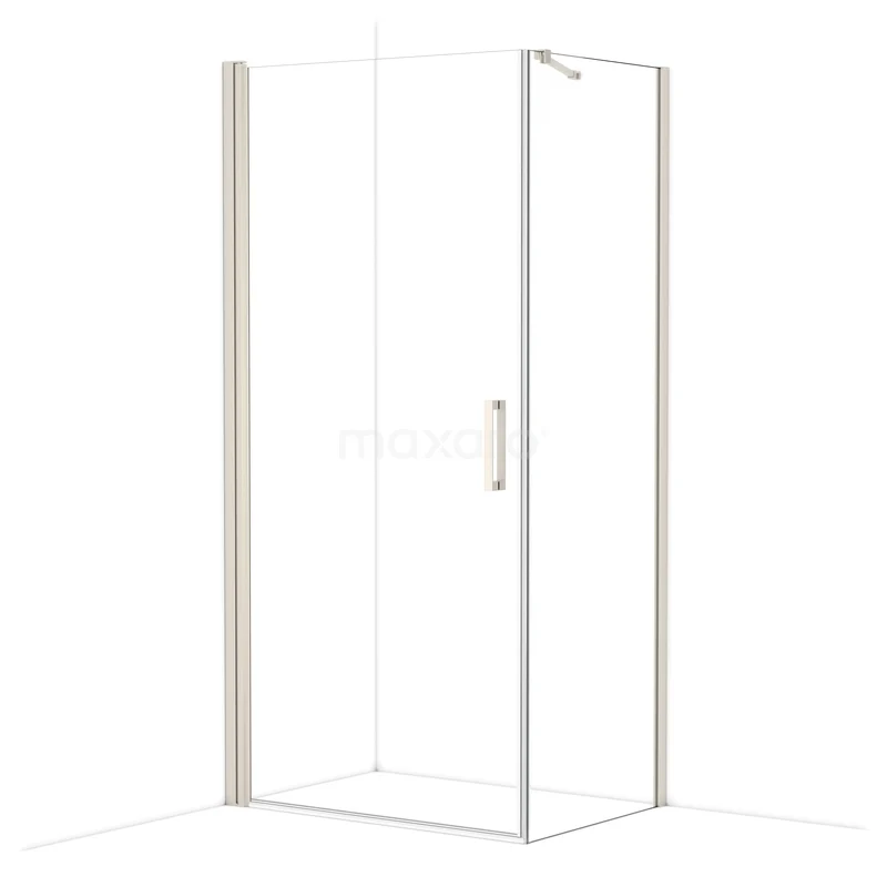 Diamond Shower enclosure | 100x70 cm Stainless steel Clear glass Pivot door Rectangle CDA11007210BR