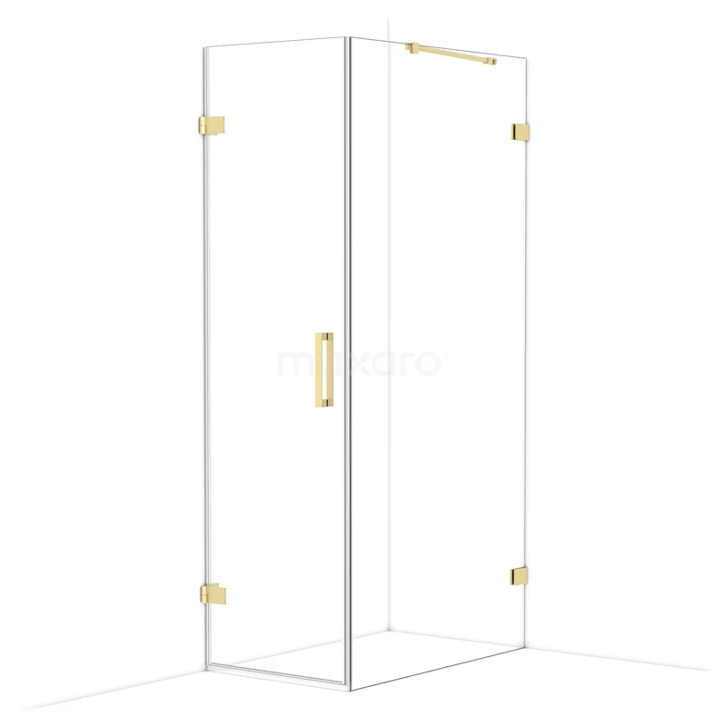 Diamond Douchecabine | 100x60 cm Lichtgoud Helder glas Draaideur Rechthoek CDA210610220LG Diamond Douchecabine | 100x60 cm Lichtgoud Helder glas Draaideur Rechthoek CDA210610220LG