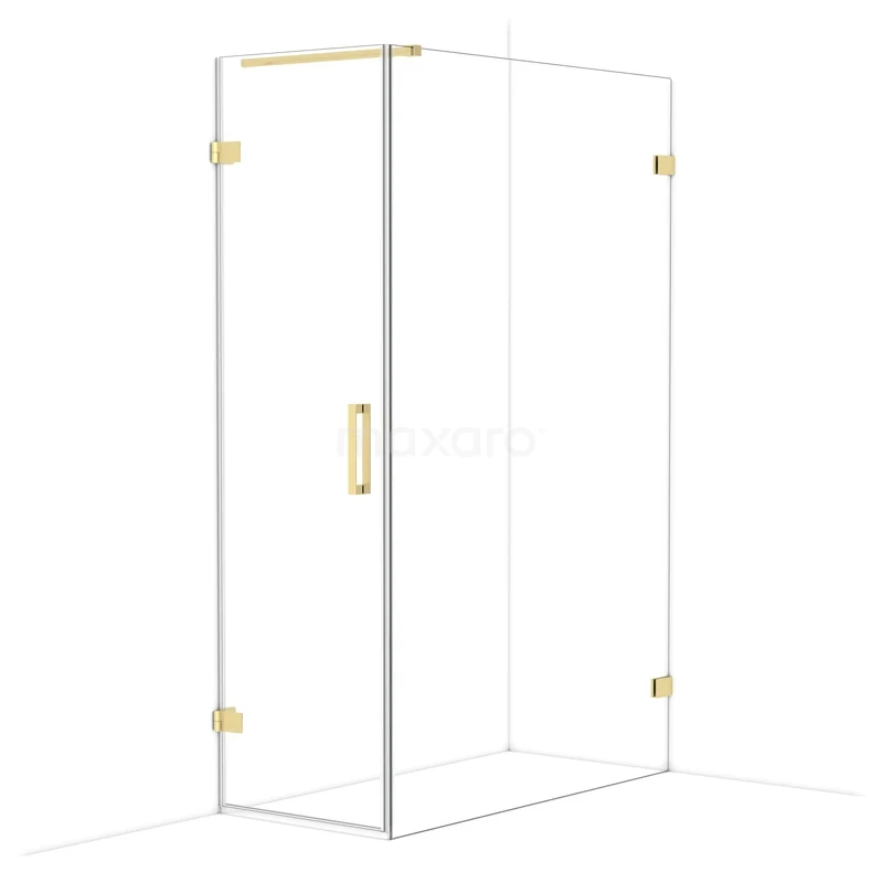 Diamond Douchecabine | 130x60 cm Lichtgoud Helder glas Draaideur Rechthoek CDA210613120LG Diamond Douchecabine | 130x60 cm Lichtgoud Helder glas Draaideur Rechthoek CDA210613120LG
