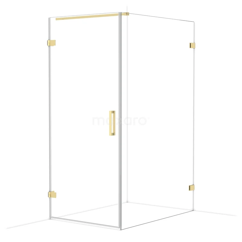 Diamond Douchecabine | 130x90 cm Lichtgoud Helder glas Draaideur Rechthoek CDA210913120LG Diamond Douchecabine | 130x90 cm Lichtgoud Helder glas Draaideur Rechthoek CDA210913120LG