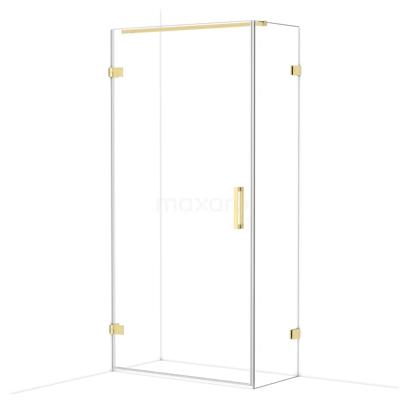 Diamond Shower enclosure | 100x50 cm Light gold Clear glass Pivot door Rectangle CDA211005120LG Diamond Shower enclosure | 100x50 cm Light gold Clear glass Pivot door Rectangle CDA211005120LG