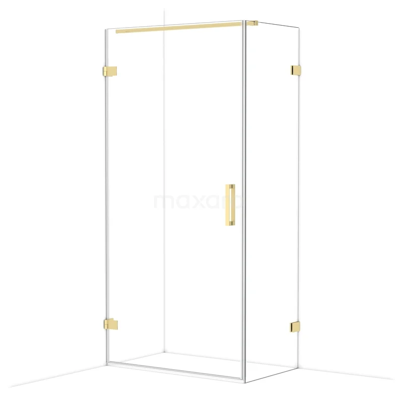 Diamond Douchecabine | 100x60 cm Lichtgoud Helder glas Draaideur Rechthoek CDA211006120LG Diamond Douchecabine | 100x60 cm Lichtgoud Helder glas Draaideur Rechthoek CDA211006120LG