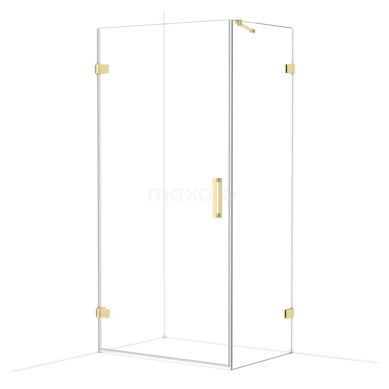 Diamond Douchecabine | 100x70 cm Lichtgoud Helder glas Draaideur Rechthoek CDA211007220LG Diamond Douchecabine | 100x70 cm Lichtgoud Helder glas Draaideur Rechthoek CDA211007220LG