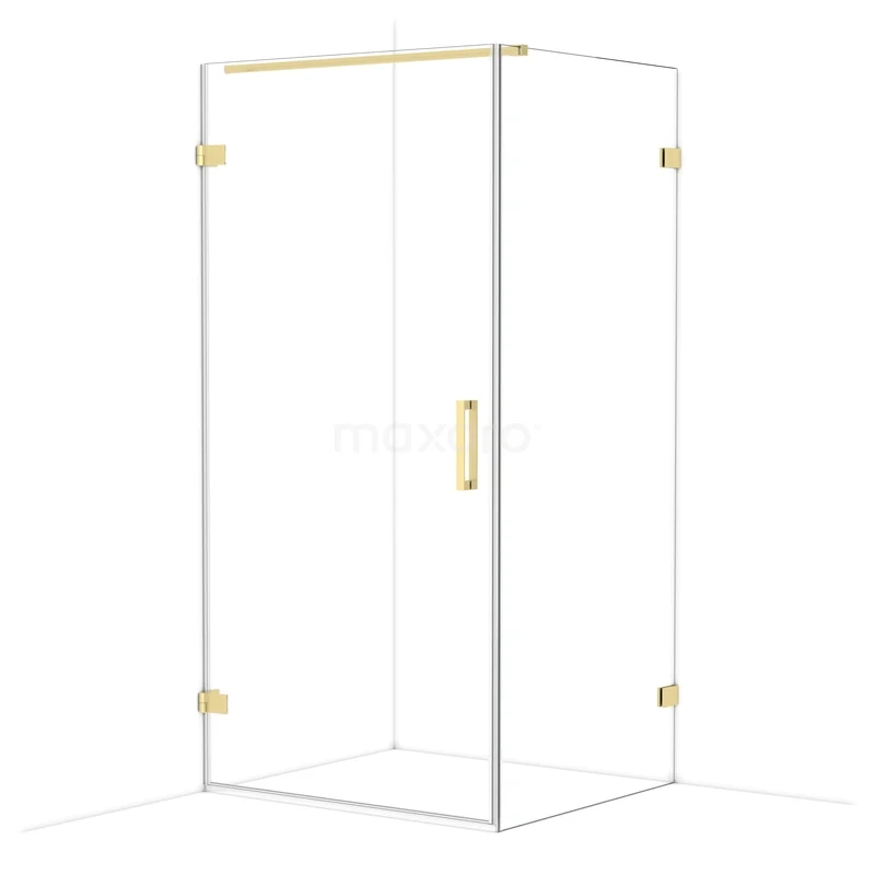 Diamond Douchecabine | 100x90 cm Lichtgoud Helder glas Draaideur Rechthoek CDA211009120LG Diamond Douchecabine | 100x90 cm Lichtgoud Helder glas Draaideur Rechthoek CDA211009120LG