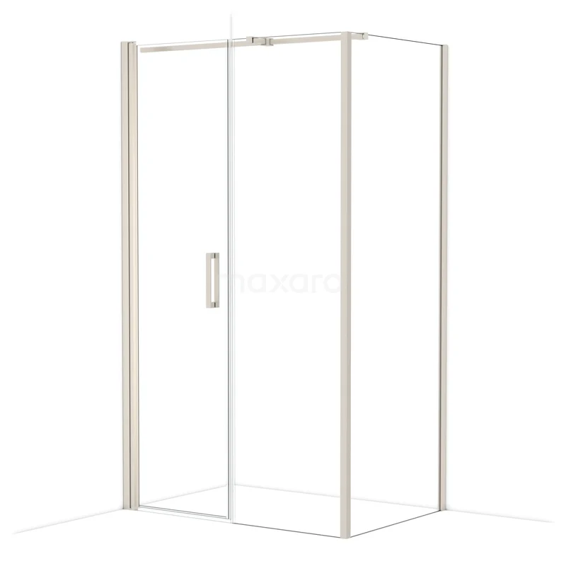 Diamond Douchecabine | 120x80 cm Rvs Helder glas Draaideur Rechthoek CDC106086310BR