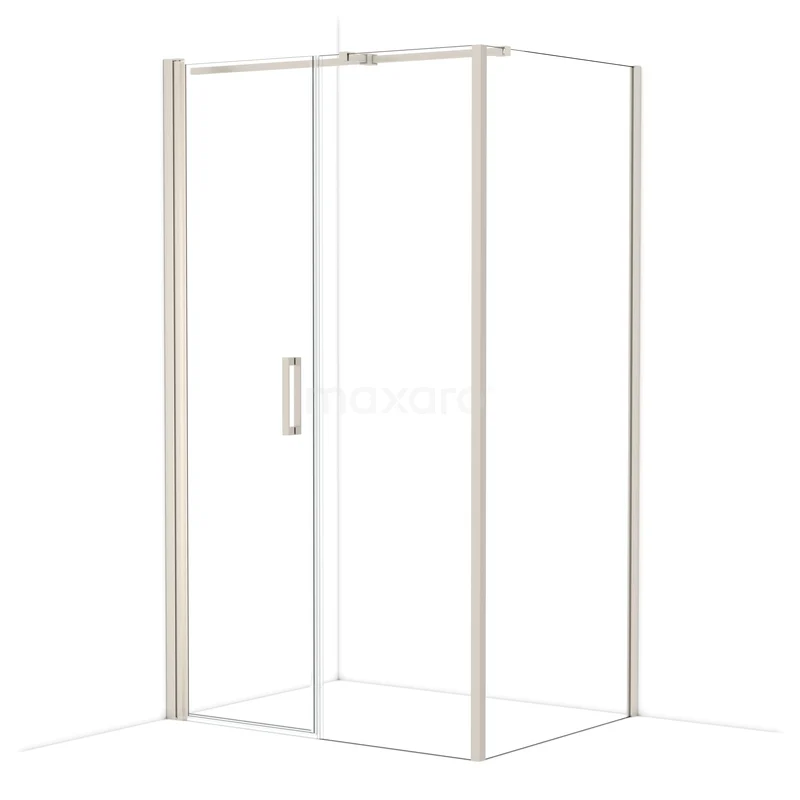 Diamond Shower enclosure | 120x90 cm Stainless steel Clear glass Pivot door Rectangle CDC106096310BR