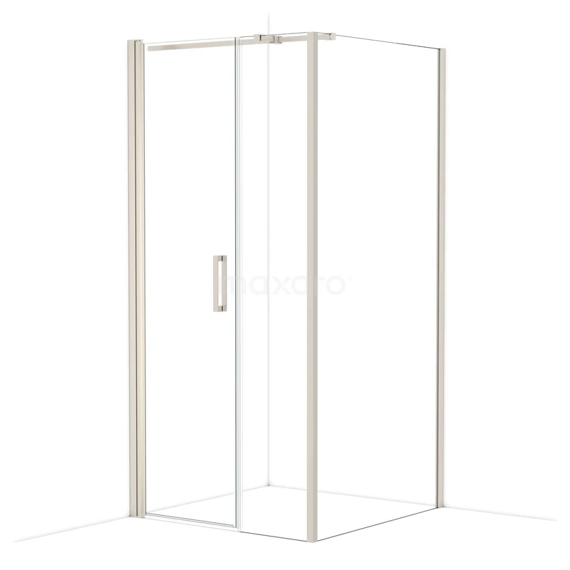 Diamond Douchecabine | 100x100 cm Rvs Helder glas Draaideur Vierkant CDC106104310BR