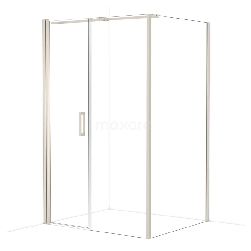 Diamond Douchecabine | 130x110 cm Rvs Helder glas Draaideur Rechthoek CDC106117310BR