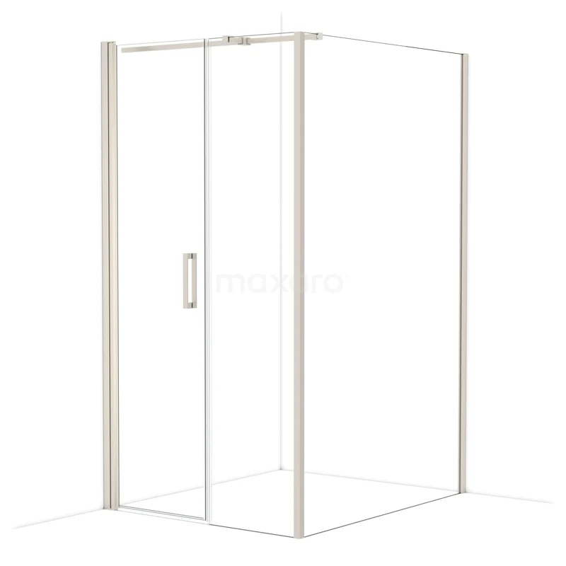 Diamond Douchecabine | 130x110 cm Rvs Helder glas Draaideur Rechthoek CDC106135310BR