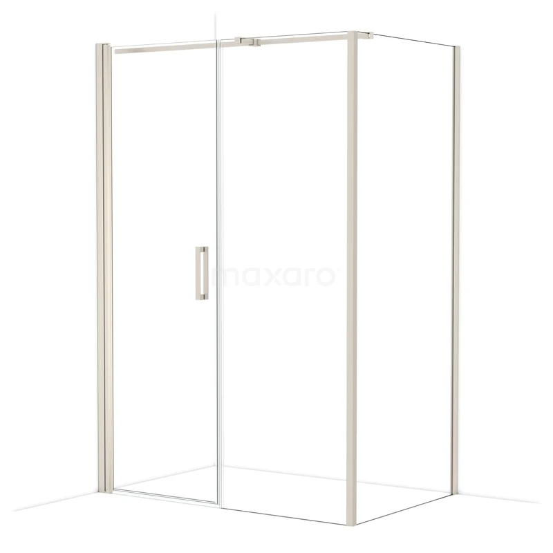 Diamond Douchecabine | 140x90 cm Rvs Helder glas Draaideur Rechthoek CDC107097310BR
