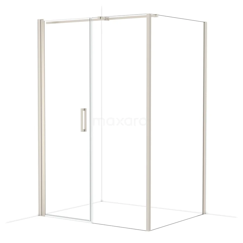 Diamond Douchecabine | 140x110 cm Rvs Helder glas Draaideur Rechthoek CDC107117310BR