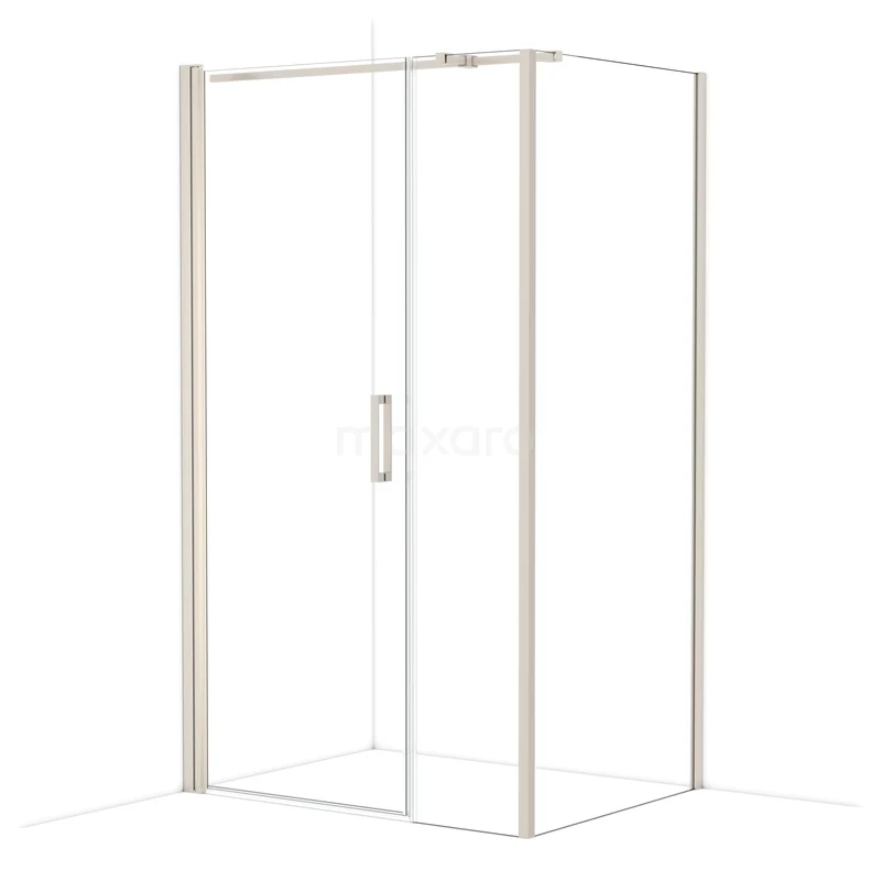 Diamond Douchecabine | 120x90 cm Rvs Helder glas Draaideur Rechthoek CDC108094310BR