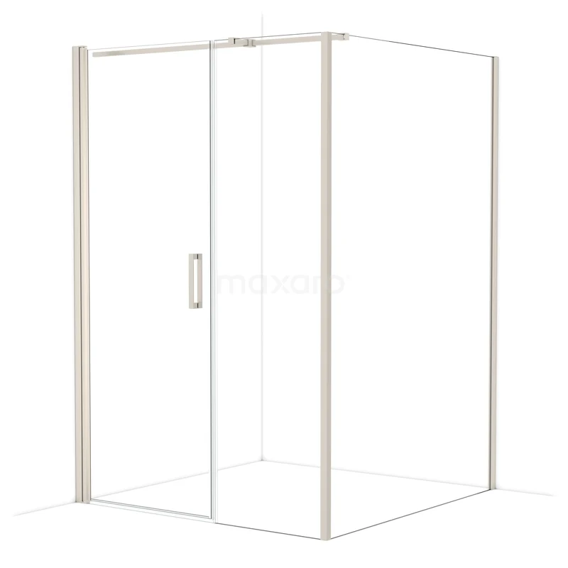 Diamond Douchecabine | 140x140 cm Rvs Helder glas Draaideur Vierkant CDC108146310BR