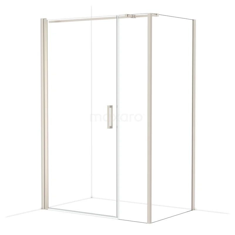 Diamond Douchecabine | 140x90 cm Rvs Helder glas Draaideur Rechthoek CDC110094310BR