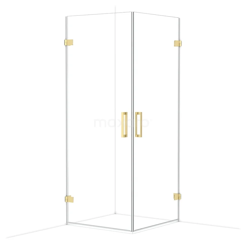 Diamond Douchecabine | 80x80 cm Lichtgoud Helder glas Draaideur Vierkant CDE1080820LG Diamond Douchecabine | 80x80 cm Lichtgoud Helder glas Draaideur Vierkant CDE1080820LG