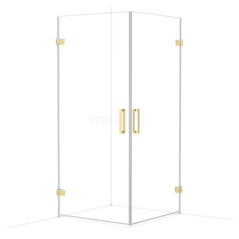 Diamond Douchecabine | 90x90 cm Lichtgoud Helder glas Draaideur Vierkant CDE1090920LG Diamond Douchecabine | 90x90 cm Lichtgoud Helder glas Draaideur Vierkant CDE1090920LG