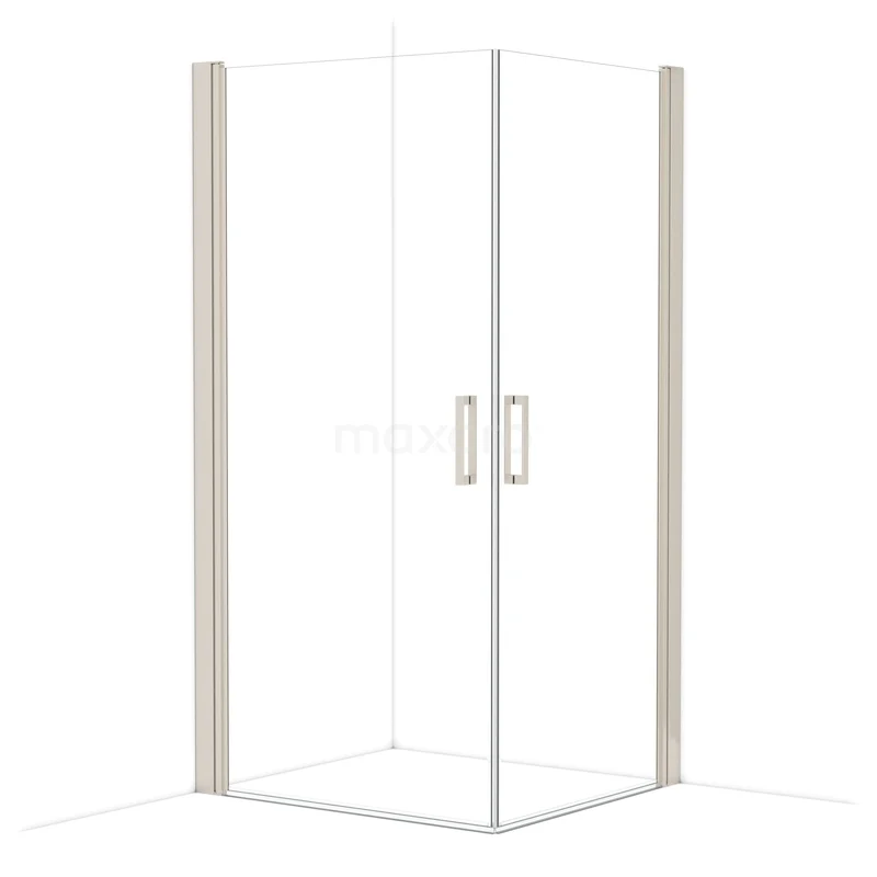 Diamond Douchecabine | 105x95 cm Rvs Helder glas Draaideur Rechthoek CDE11009210BR