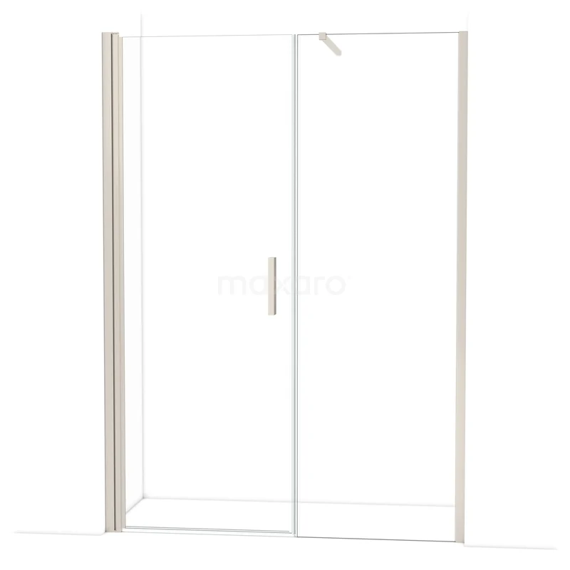 Product DDC108071110BR DDC108071110BR Begehbare Dusche mit klarem Glaswand, minimalistisches Design, Aluminiumrahmen, ideal für ein modernes Badezimmer.