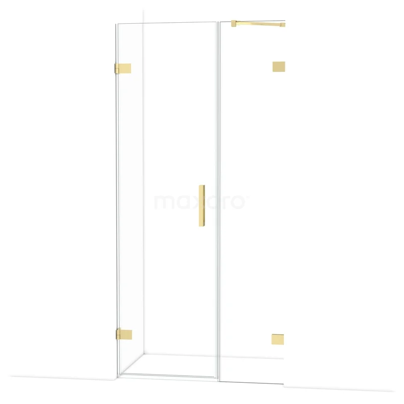 Diamant-Duschtüren DDC210604220LG Glas Duschkabine mit goldfarbenen Scharnieren und Haltegriff, elegantes Design und perfekte Ergänzung für ein modernes Badezimmer.