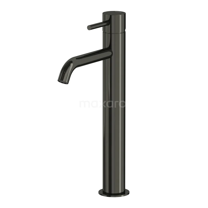 Radius Hoge Wastafelkraan Opbouw | Zwart chroom | Eéngreeps mengkraan   55.003.581BC