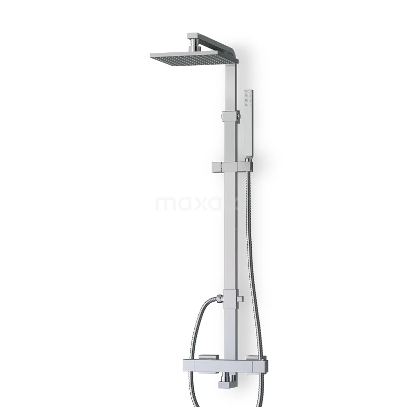 Cubic Rain shower Construction | Chrome 20 cm Rain shower Thermostatic BOC22-00001