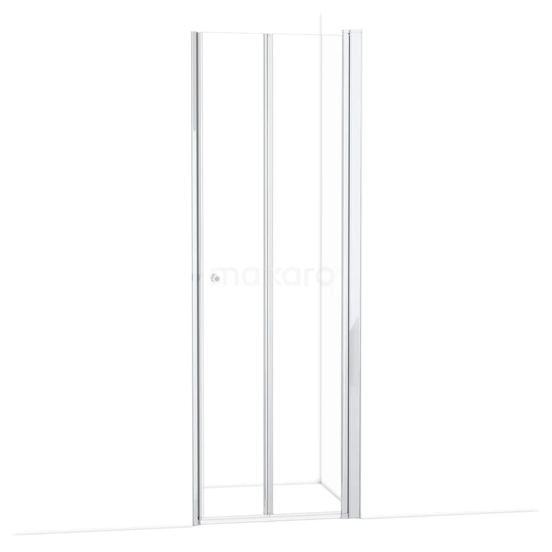 Zircon Comfort Douchedeur | 80 cm Chroom Helder glas Vouwdeur S1892_0827R