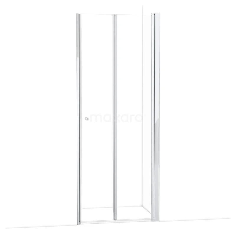 Zircon Comfort Douchedeur | 90 cm Chroom Helder glas Vouwdeur S1892_0927R