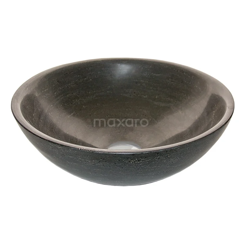 Countertop wash basin Novanta Natural Stone Blue Stone 40x14cm Round N128-0031