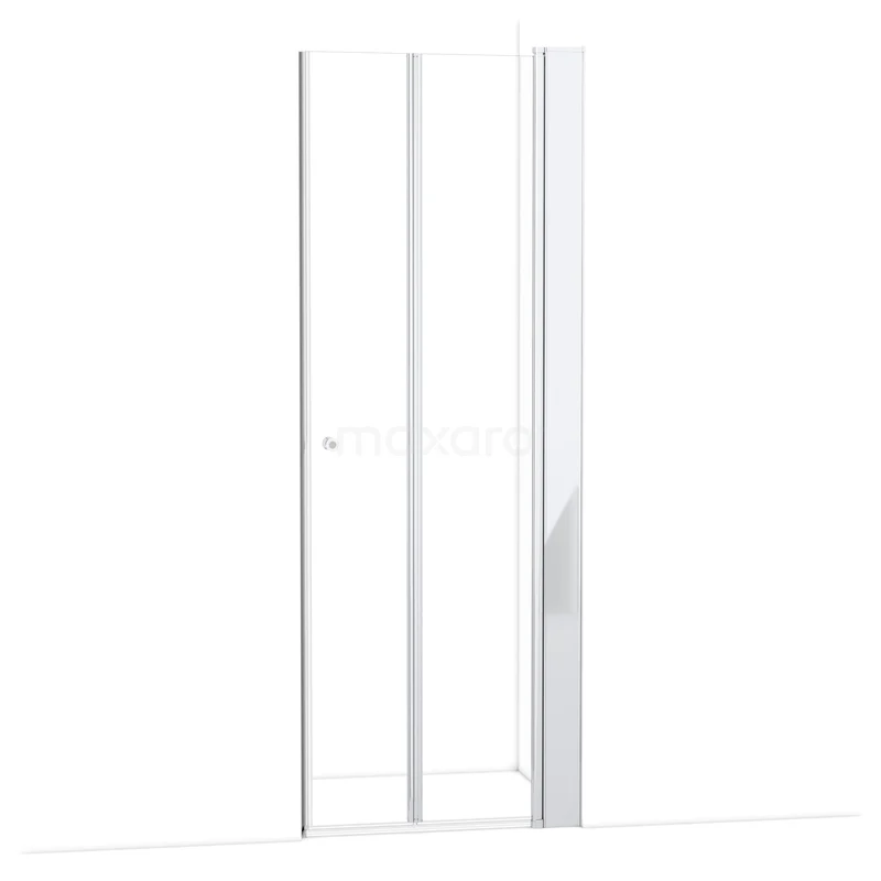 Zircon Comfort Douchedeur | 85 cm Chroom Helder glas Vouwdeur S3892_0826R