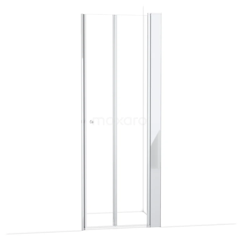 Zircon Comfort Douchedeur | 85 cm Chroom Helder glas Vouwdeur S3892_0827R