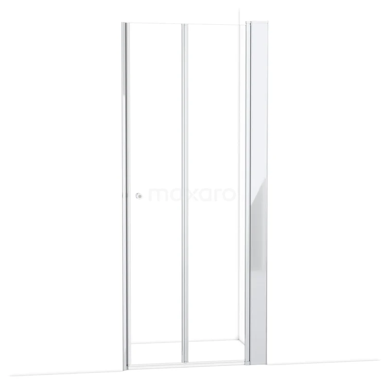 Zircon Comfort Douchedeur | 95 cm Chroom Helder glas Vouwdeur S3892_0927R