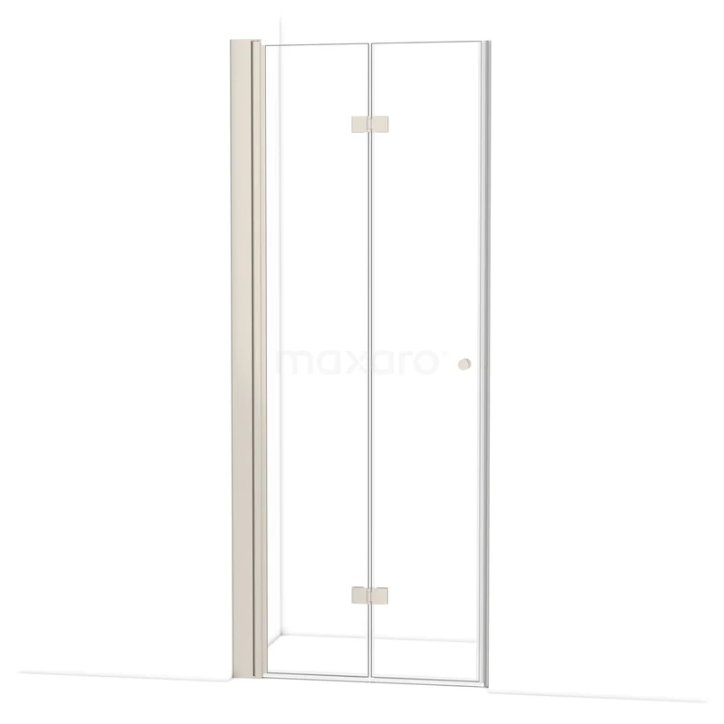 Diamond Douchedeur | 85 cm Rvs Helder glas Vouwdeur DDV081130BR