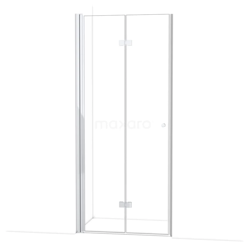 Diamond Douchedeur | 90 cm Chroom Helder glas Vouwdeur DDV091110C