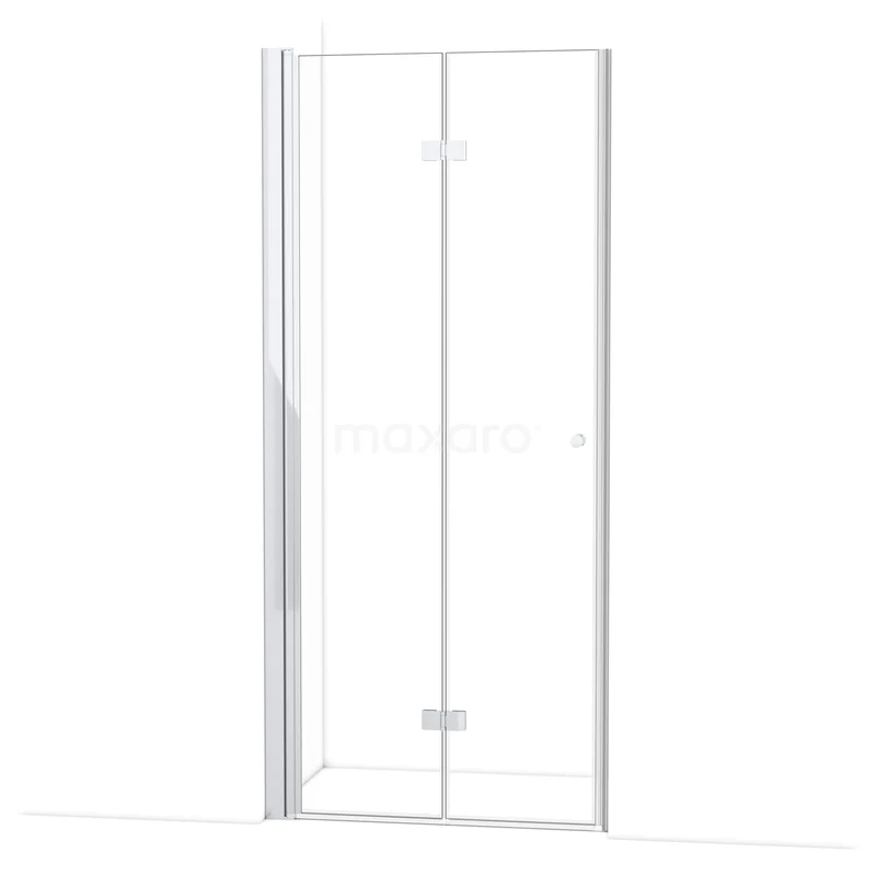 Diamond Shower door | 90 cm Chrome Clear glass Folding door DDV091120C