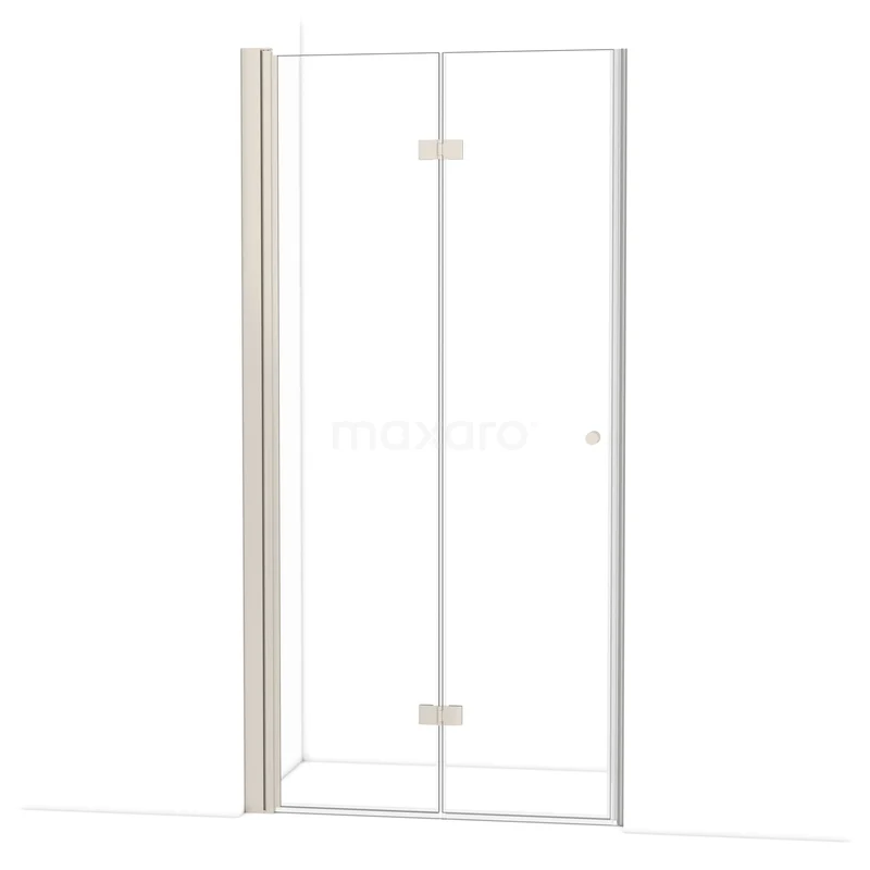 Diamond Douchedeur | 100 cm Rvs Helder glas Vouwdeur DDV101120BR