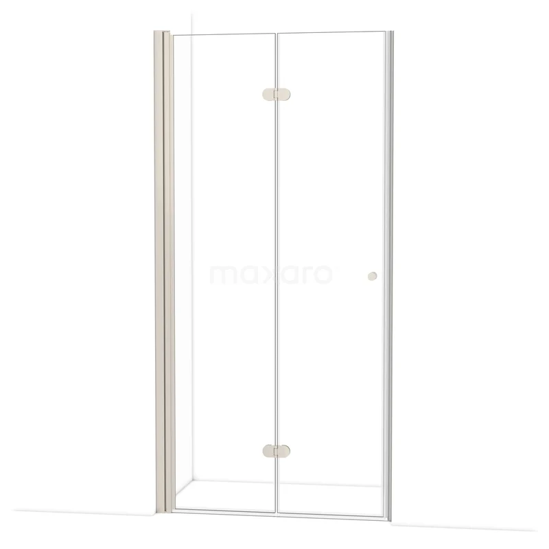 Diamond Douchedeur | 100 cm Rvs Helder glas Vouwdeur DDV101210BR