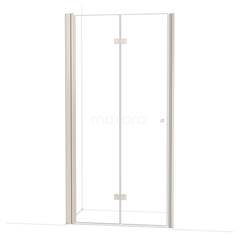 Diamond Shower door | 105 cm Stainless steel Clear glass Folding door DDV102120BR