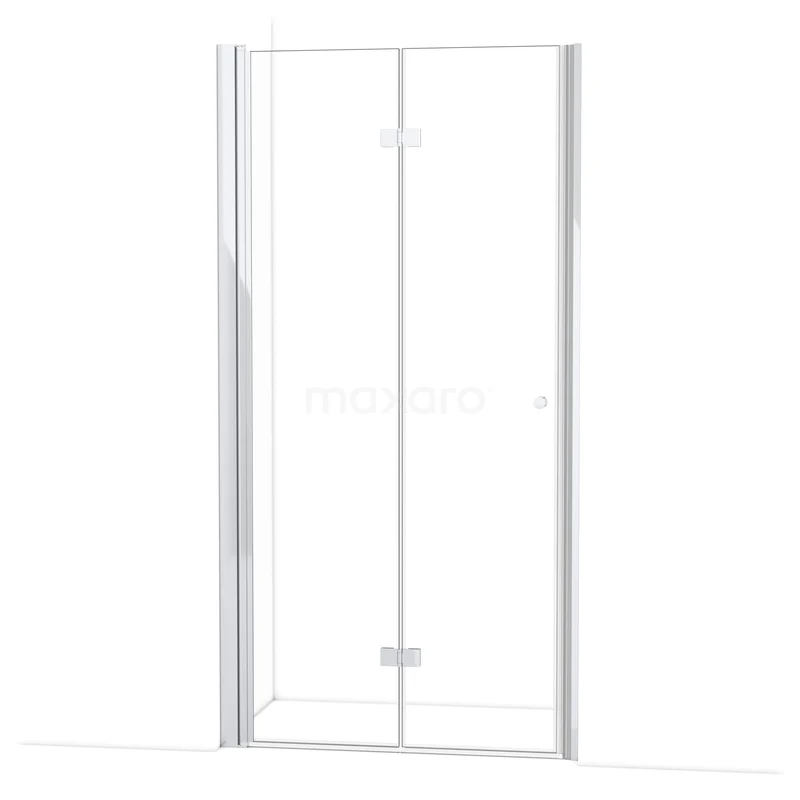 Diamond Shower door | 105 cm Chrome Clear glass Folding door DDV102120C