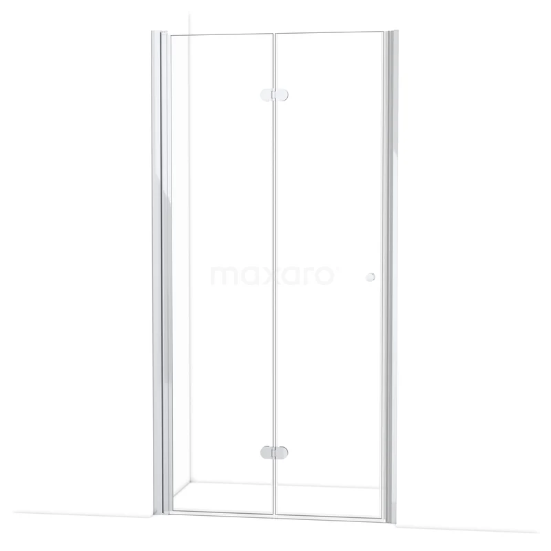 Diamond Duschtür | 105 cm Chrom Falttür DDV102210C Glasene Duschkabine mit Schiebetüren, minimalistisches Design und Aluminiumprofil, perfekt für moderne Bäder.