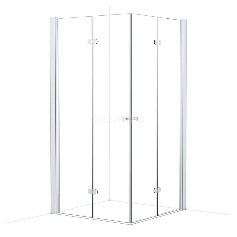 Diamond Douchecabine | 105x105 cm Chroom Helder glas Vouwdeur Vierkant CDW1010230C