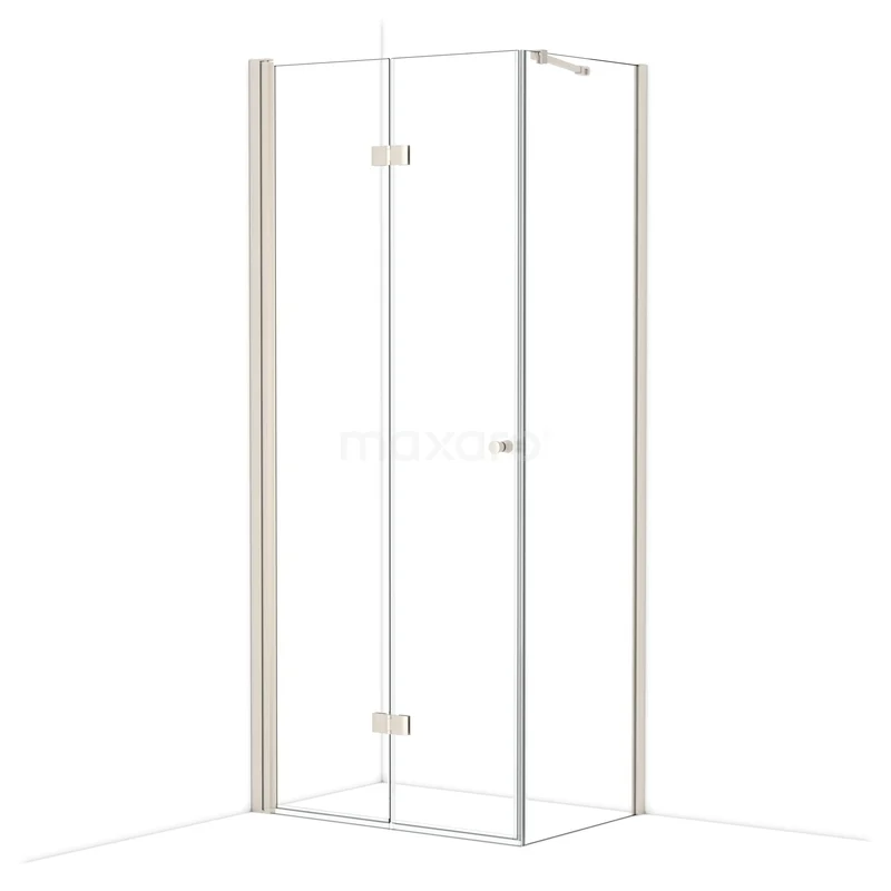 Diamond Douchecabine | 90x60 cm Rvs Helder glas Vouwdeur Rechthoek CDV09061210BR