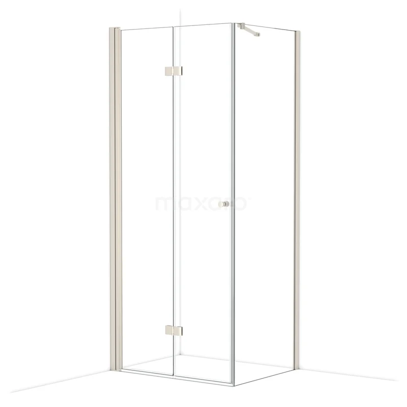 Diamond Douchecabine | 90x70 cm Rvs Helder glas Vouwdeur Rechthoek CDV09071210BR