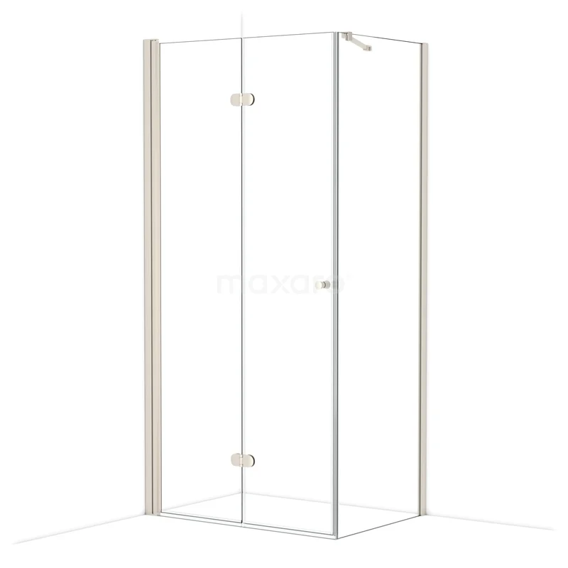 Diamond Douchecabine | 100x70 cm Rvs Helder glas Vouwdeur Rechthoek CDV10072210BR